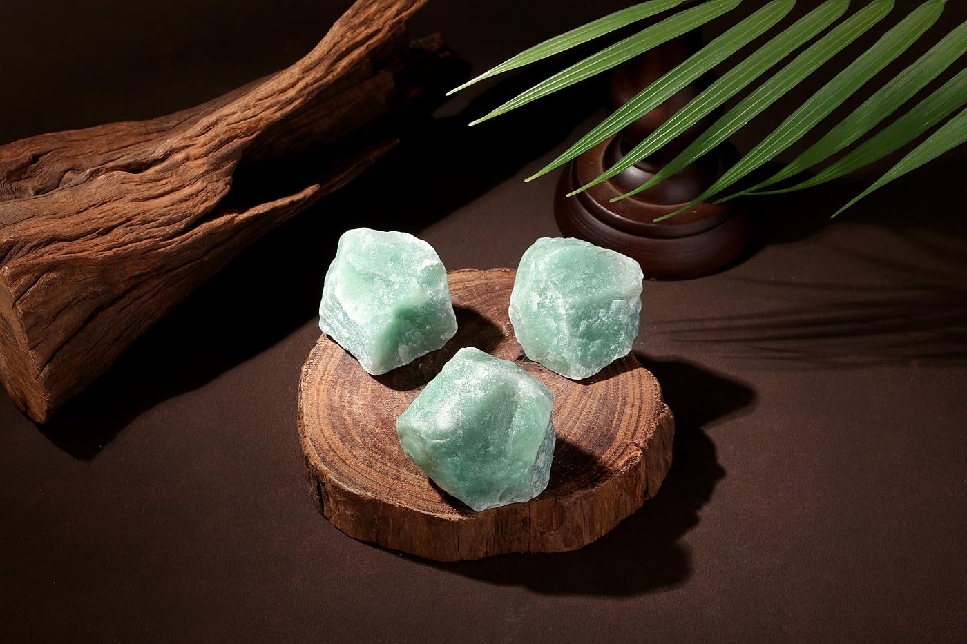 NUKAYAI 2Pcs Green Aventurine 1.8-2.2" Large Raw Crystals Stones Rough Rocks Healing Crystal for Wrapping Wire Wicca Reiki Cabbing Decoration DIY Polishing Natural Green Aventurine Rock Gifts