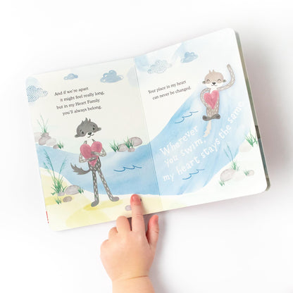 Slumberkins Otter Snuggler & 2 Board Books Complete Set Bundle | Promotes Family Bonding, Building Connections & Acceptance | Social Emotional Learning (Otter Snuggler Plush + 2 Board Books)