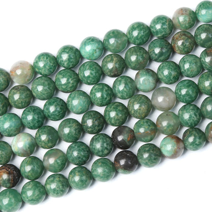 Natural 6mm Gray Striped Agate Beads Gemstone Loose Beads for Jewelry Makinge (6mm, African Jade)