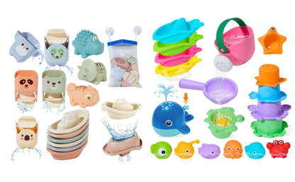 14PCS Bath Toys & 17PCS Toddler Bath Toys