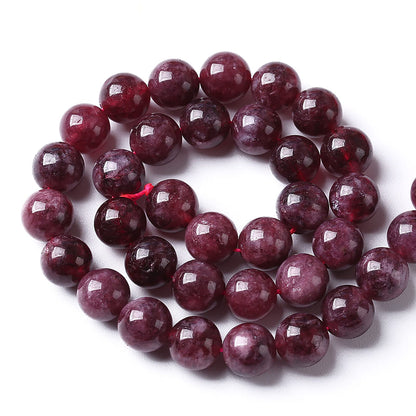 45pcs 8mm Natural Garnet Jade Gemstone Round Loose Spacer Beads for Jewelry Making Healing Energy Stone Beads DIY Bracelets Necklaces 15"(8mm, Garnet Jade)