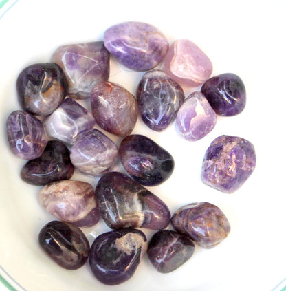 Jet Amethyst Tumbled Stone 100 Grams Natural Polished Crystal for Home Décor, Meditation, Chakra Balancing & Positive Energy