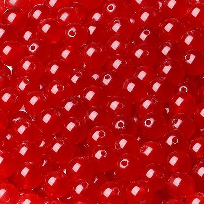 LAIDANLA Red Carnelian 8mm Natural Stone Beads Round Loose Gemstone Stone Beads for DIY Bracelet Necklace Earrings Jewelry Making Polishing Genuine Real Beading Crystal 96PCS 2 Strand 32"