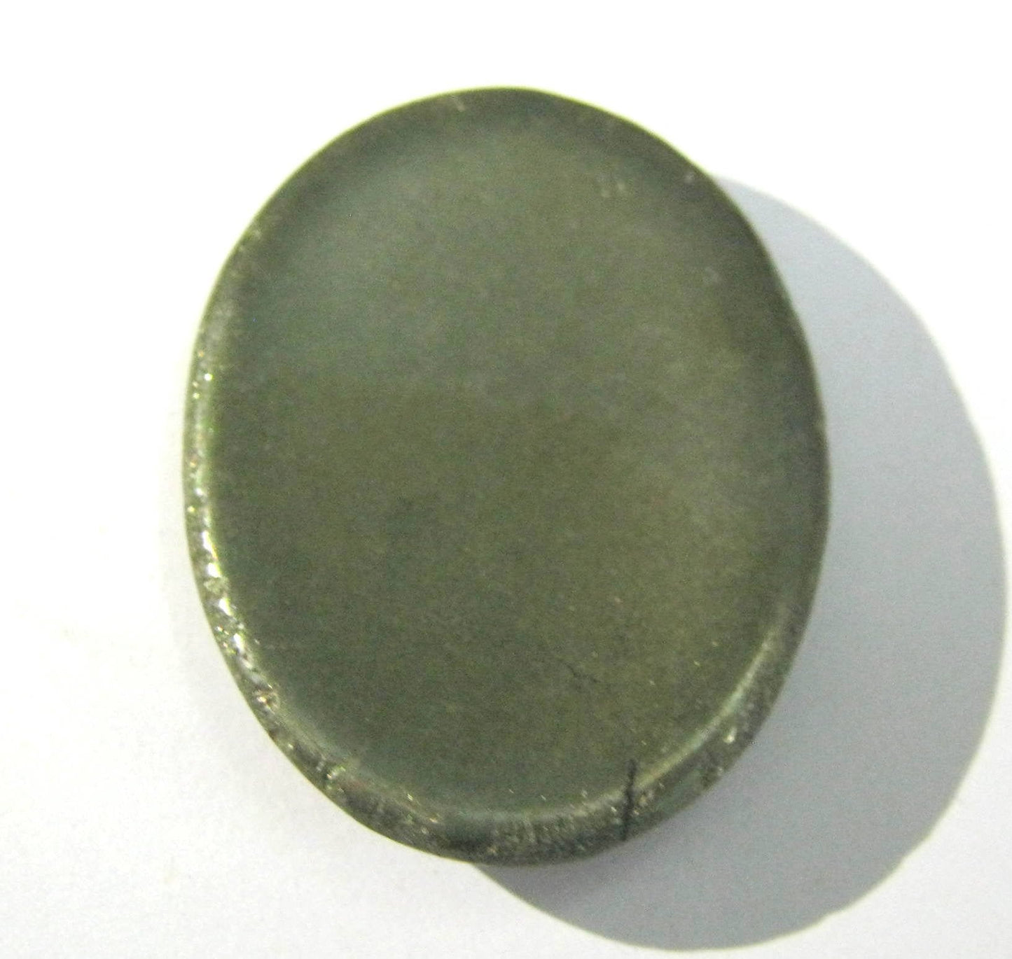 crystalmiracle Golden Pyrite Worry Stone Positive Energy Crystal Healing Thumb Stone for Metaphysical Powerful Reiki Protective Meditation Feng Shui Gifts for Men Women