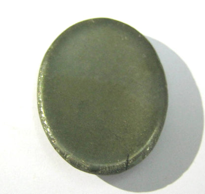 crystalmiracle Golden Pyrite Worry Stone Positive Energy Crystal Healing Thumb Stone for Metaphysical Powerful Reiki Protective Meditation Feng Shui Gifts for Men Women