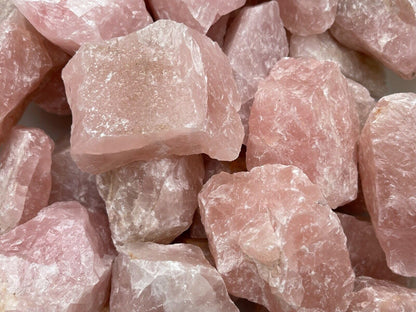 GAF TREASURES XL Raw Rose Quartz, 3-4" Natural Rose Quartz Stone, Rough Rose Quartz, Healing Rough Crystal (Rose Quartz, 0.5-1 lb)