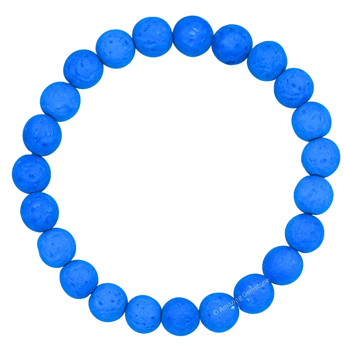 Amazing Gemstone Crystal Bracelet for Women Men's Gifts - Protection Healing Crystal Bracelet - 8mm Gemstone Beaded Stretchable Bracelet Pulseras Para Hombres Mujer Stocking Stuffers Mothers Day Gift (Blue Lava)
