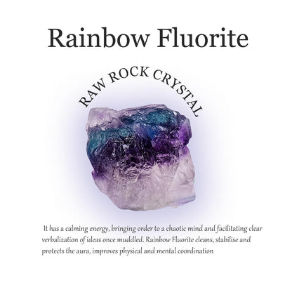 Apengshi Rainbow Fluorite Raw Crystals 2PCS Natural Rough Rocks Healing Crystal and Stones DIY Raw Stones Meditation Fountain Garden Home Decor