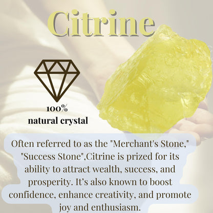 XIANNVXI Citrine Crystals 1.8-2.2" Large Raw Crystals and Healing Stones Natural Rough Crystal Rocks for Decor Gifts Tumbling Cabbing Polishing Fountain Rocks 1PCS