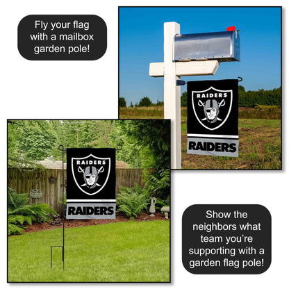 Las Vegas Raiders Double Sided Garden Flag