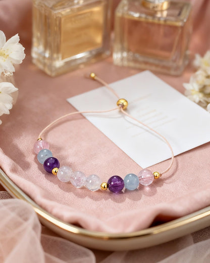 SFPJTL Moonstone Bracelets, Natural Life, Manifestation Gifts, Protection Gift, Positive Energy, Manifest Positivity, Happiness Bracelet Gift for Her