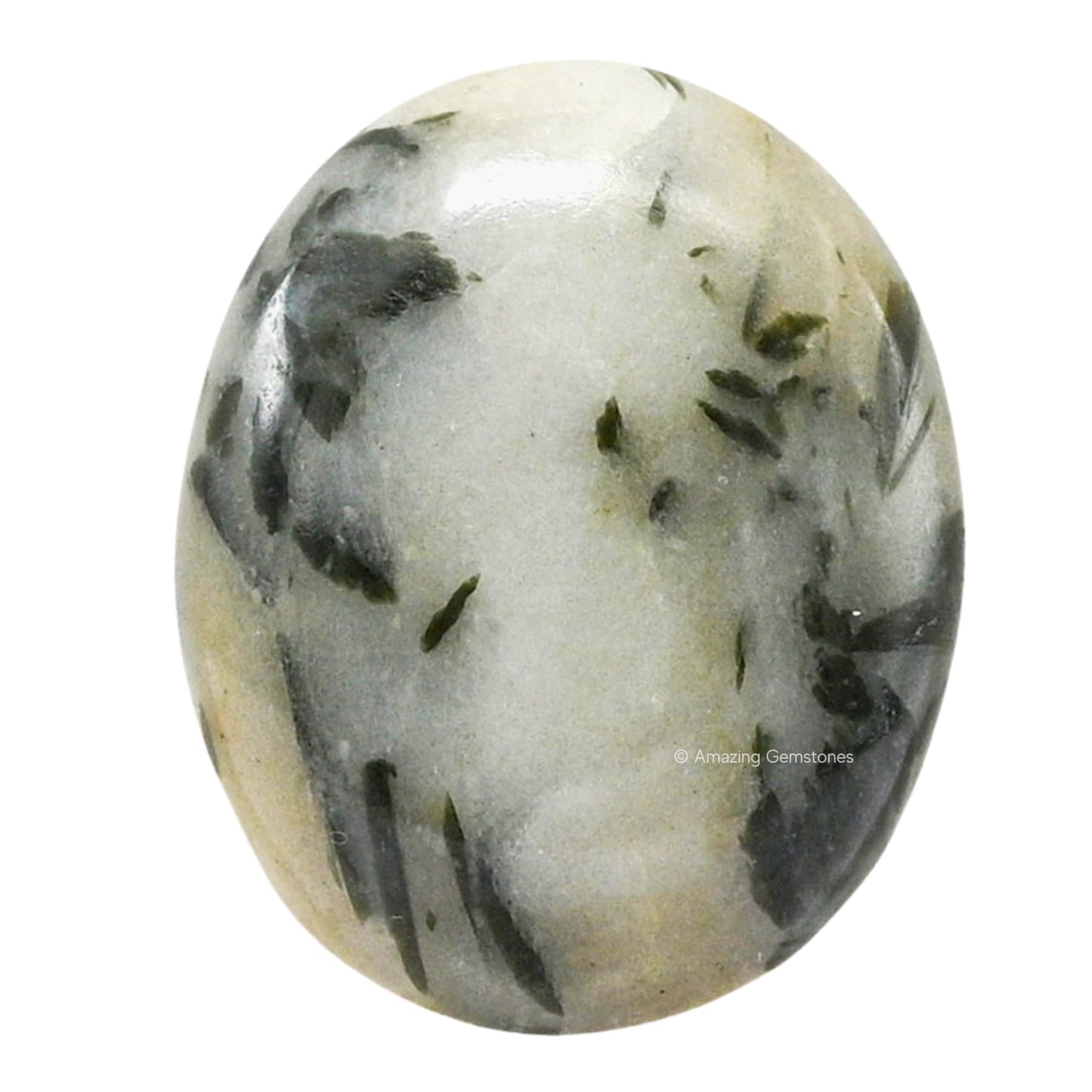 Amazing Gemstone Green Tourmaline in Quartz Crystals and Healing Stones - Large Palm Stone Crystals Piedra - Crystal for Good Luck,Positivity,Meditation - Unique Stocking Stuffers and Birthday Gifts