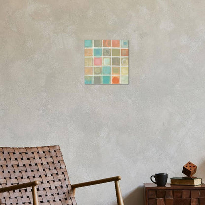 ART.COM Wall Art Print Sea Glass Mosaic Tile III by Silvia Vassileva, 16" x 16"