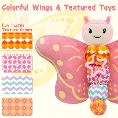 VOILBTOY Musical Toy for 0-1-2 Year Old Girls and Boys - Ball Drop Toy & Butterfly Toy