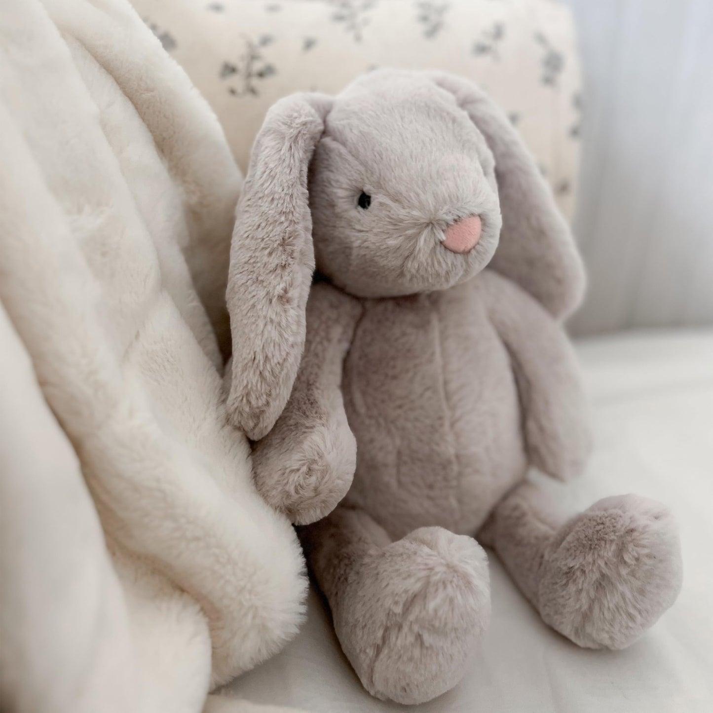 MON AMI Sterling Bunny 13-Inch Stuffed Rabbit for Boys & Girls | Soft Bunny Plush Toy | Snuggle Companion | Nursery Décor | Gift for Valentine’s Day & Birthdays