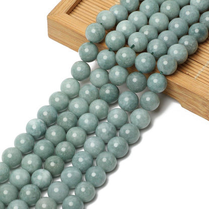 6mm Burmese Jade Natural Stone Beads Round Loose Beads for Jewelry Making Yochus DIY Beads Bracelet Necklace