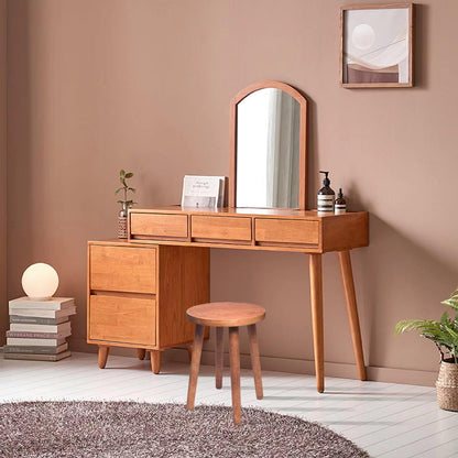 Stools Chair dining chair Dressing wooden stool shower stool Stool Kitchen Bar Stool Side wood Table Round Wooden Bedroom Living Room Dining Table Dining Room Bar plant stand (walnut color)
