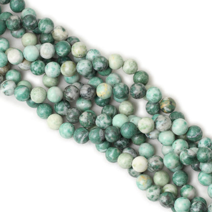 CHEAVIAN 35PCS 10mm Natural Qinghai Jade Gemstone Round Loose Beads for Jewelry Making 1 Strand 15 Inches