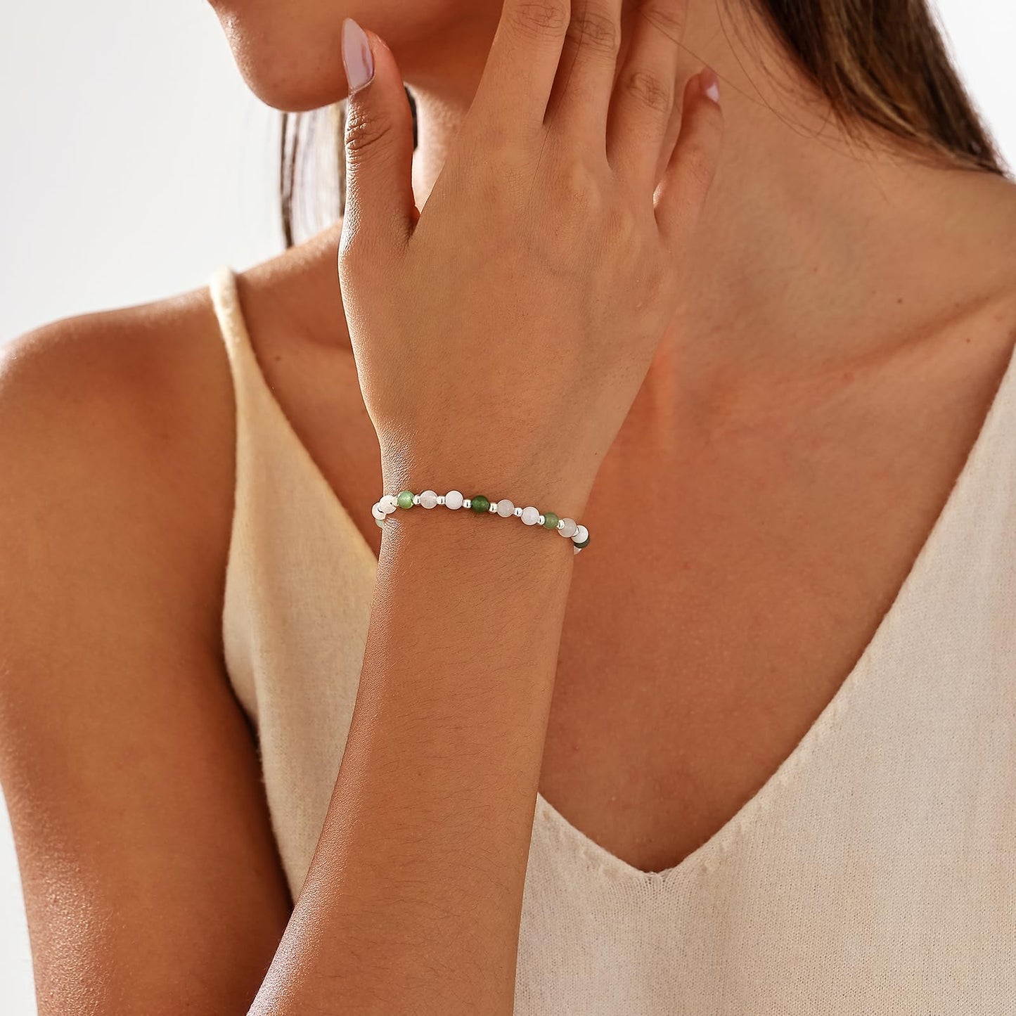 Kenailw Retirement Bracelet for Women Coworker Boss Gifts Crystals Best Friend Inspirational Farewell Leaving Housewarming Going Away Divorce Nurse Birthday Natural Stones Jewelry