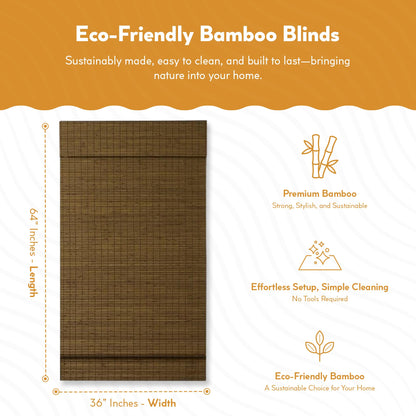 Radiance Custom Cut-to-Width Cordless Maple Cape Cod Flatweave Roman Shade with Valance, 36 inches Wide x 64 inches Long