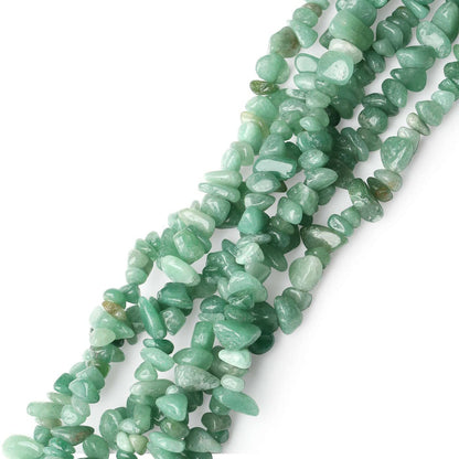 LAIDANLA Green Aventurine 400pcs Natural Chip Stone Beads 5-8mm Healing Crystal Irregular Gemstones Drilled DIY Loose Rocks Bead Crystal for Bracelet Earrings Necklace Jewelry Making Crafting