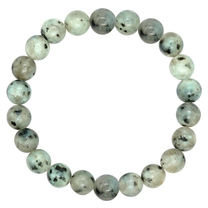 Amazing Gemstone Crystal Bracelet for Women Men's Gifts - Protection Healing Crystal Bracelet - 8mm Gemstone Beaded Stretchable Bracelet Pulseras Para Hombres Mujer Stocking Stuffers Mothers Day Gift (Kiwi Jasper)