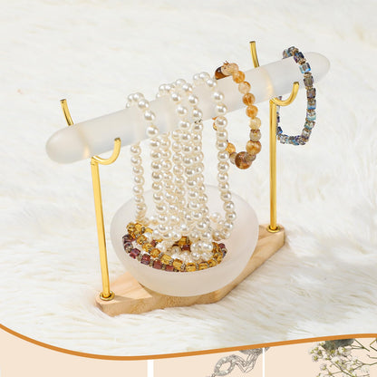 RattanView Selenite Bracelet Holder Display Stand Selenite Crystal Bowl Detachable Crystal Healing Goth Bracelet Display Stand 4" Selenites Bowls for Crystals Charging Cleansing Smudging Healing