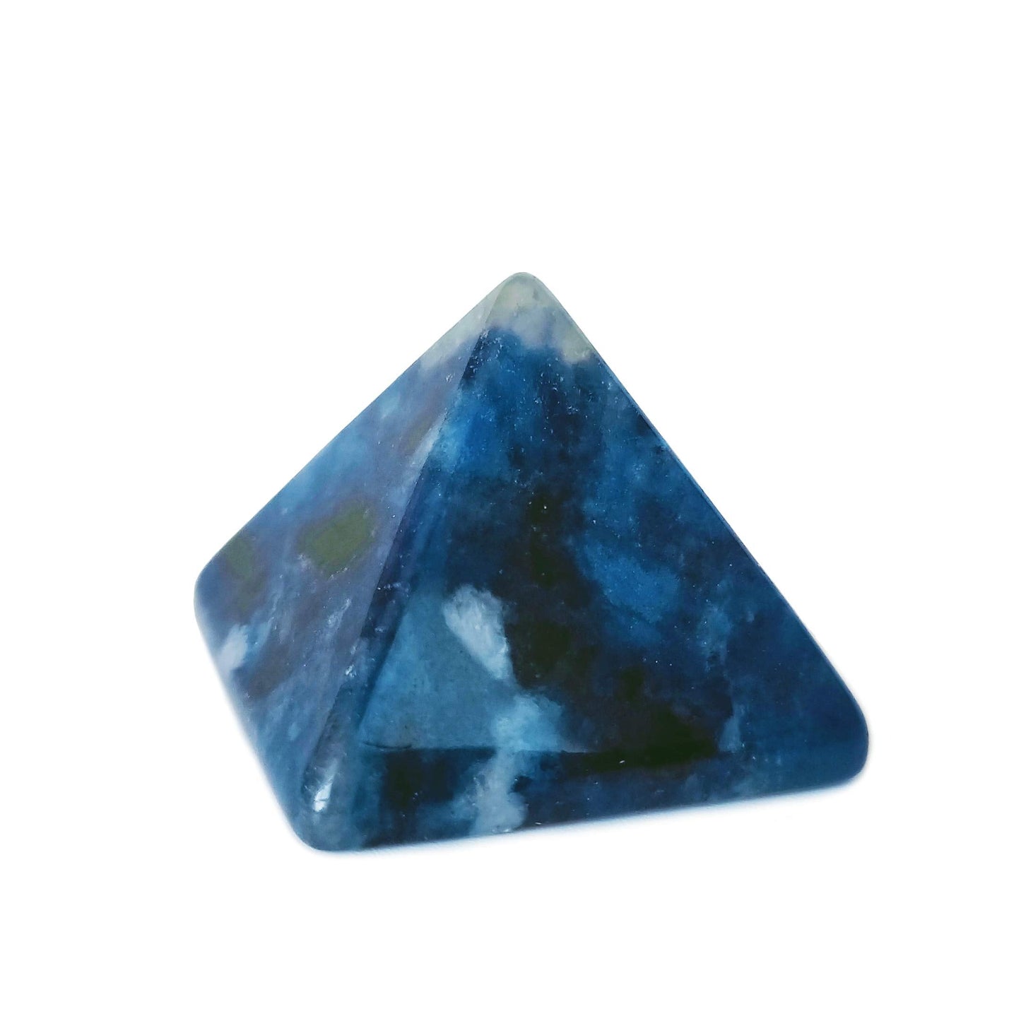 Crystal Pyramid of Natural Blue Sodalite Chakra Healing Stone, 1.5 inch
