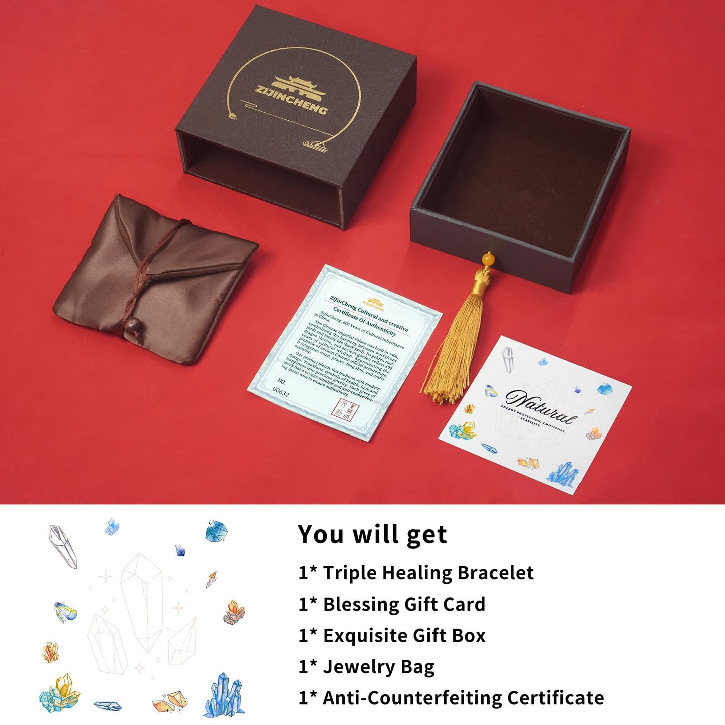 Triple Protection Energy Bracelet, Healing Crystals for Negative Energy Protection, Unisex Amulet with Obsidian, Tiger Eye, and Onyx Stones, Spiritual Jewelry for Men and Women, Healing, Manifestation, and Wellness(8mm Obsidian Blue Tiger Eye Bracelet)