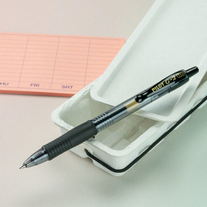 PILOT G2 Premium Refillable & Retractable Rolling Ball Gel Pens, Bold Point, Black Ink, 12-Pack (31256)