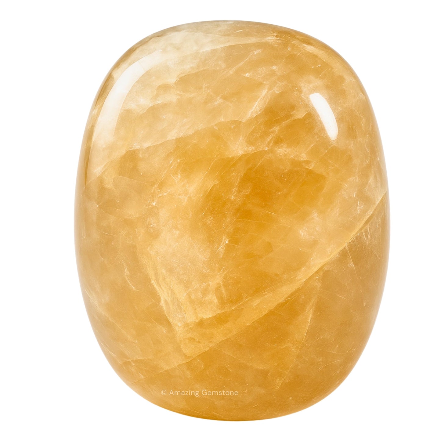 Amazing Gemstone Citrine Crystal Tumbled Stones Polished Rocks - Natural Gem Stones for Healing - DIY Crystals for Protection (1 Piece)