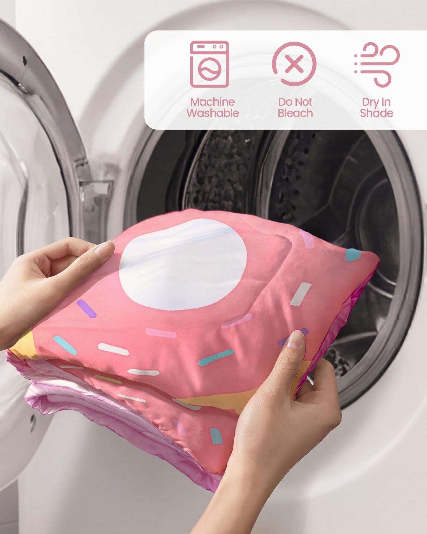 4-in-1 Baby Play Mat & Baby Play Gym,Baby Girl Play Mat Activity Gym, Pink Donut Tummy Time Mat for Babies and Toddlers, Infant Activity Center for Newborn to Develop Motor Cognition