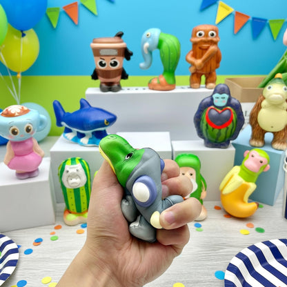 24 Pcs Italian Brainrot Toys Bulk for Kids Party Favors Brain Rot Squeeze Toys Tralalero Tralala Classroom Exchange Prizes Brainrots Birthday Decorations Goodie Bag Party Supplies