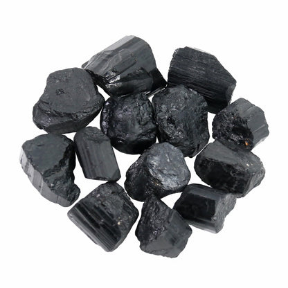 Nvzi Raw Black Tourmaline Crystals Bulk, Real Gemstones and Crystals, Rocks and Minerals, Healing Crystals, Quartz Crystals and Healing Stones, Cuarzos Originales De Energia Y Piedras(1LB)