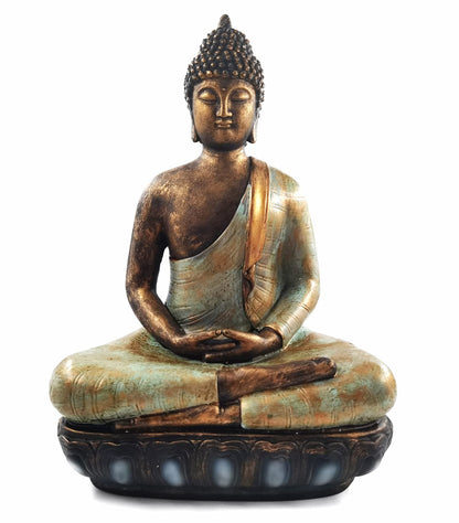 Buddha Statue for Home Decor.12" Buddha Statue (The Moment of Enlightenment) Meditation Buddha,Collectibles and Figurines,Yoga Zen Decor,Spiritual Living Room Decor,Hindu and East Asian Décor
