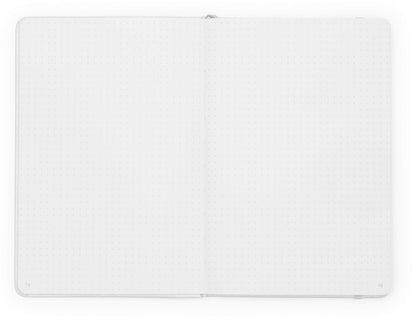 Minimalism Art, Premium Hard Cover Notebook Journal, Classic 5" x 8.3", 122 Numbered Pages, Gusseted Pocket, Ribbon Bookmark, Extra Thick Ink-Proof Paper 120gsm, San Francisco (Dotted, Amber Yellow)