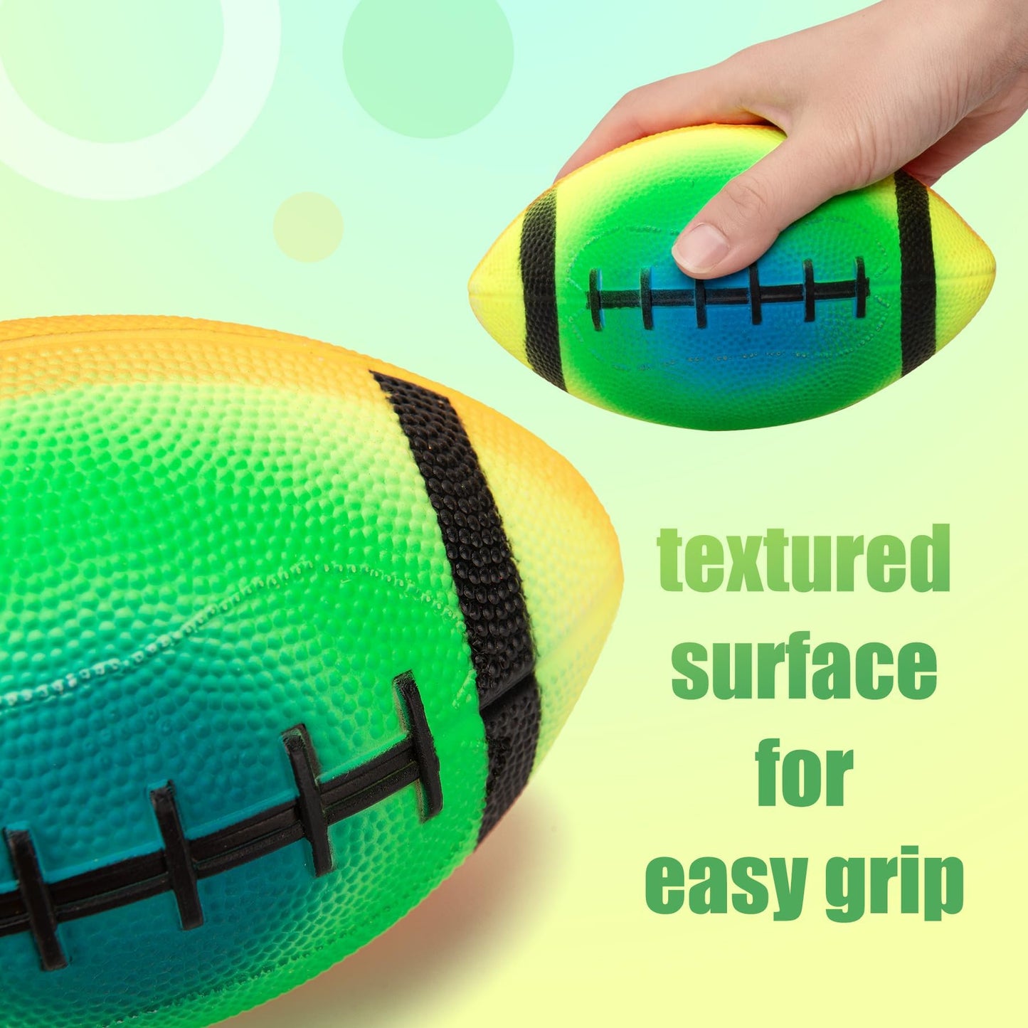 Innotoys Soft Balls for Toddlers Kids 1-3 3-5, Easy to Grip 5" Small Balls 7 Pack, Mini Football Soccer Basketball Playgroundball - First Birthday Gift Easter Basket Stuffers for Babies Boys Girls