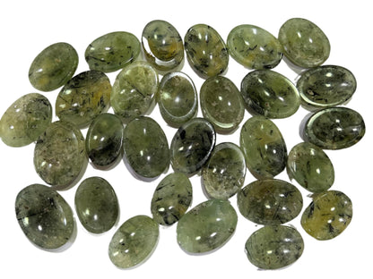 GEMSCITE Prehnite Epidote Thumb Worry Stones Metaphysical Gemstone Crystal Healing Reiki Men Women Gift FENG Shui Positive Energy Love Wellness Palm Stones Wicca Powerful