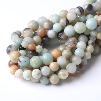 88PCS 4MM Amazonite Beads Stone Beads Natural Gemstone Bead Crystal Healing Energy Jewelry Making DIY 15 inches