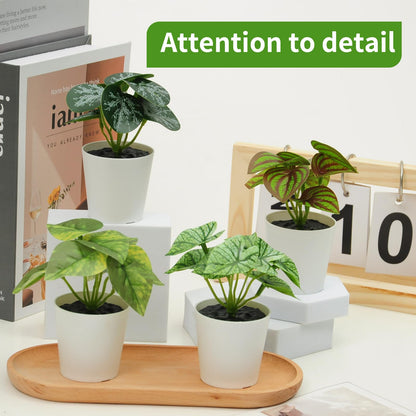 Freyalife 6 Pack Fake Plants for Room Decor,Mini Artificial Potted Plants for Home Office Living Kitchen Classroom Table Shelf Desk Farmhouse Bathroom Indoor Decor