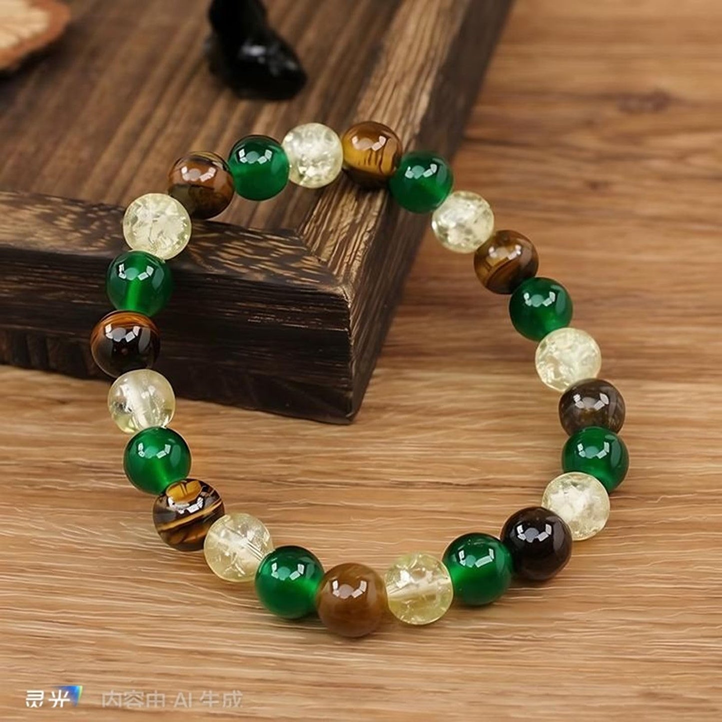 WEFRIN Evil Eye with Hematite Black Obsidian Tiger Eye Stone Triple Protection Bracelets for Men Women, Crystal Healing Stone Bracelet Bring Luck Prosperity and Happiness Jewelry (J-8mm(j))