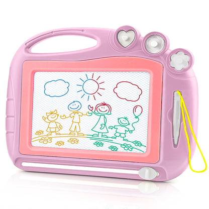 Daisiki Magnetic Drawing Board, Toddler Toys for Age 1 2 3 Boys Girls, Toddler Drawing Board, Birthday Easter Christmas Halloween Kids Toy Gifts for Boys and Girls