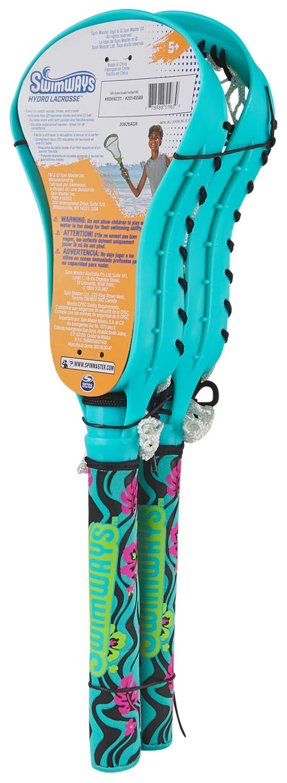 SwimWays Hydro Lacrosse, Waterproof Lacrosse Set, Outdoor Games for Adults and Kids, Sports Equipment, Pool Party Games and Toys, Blue