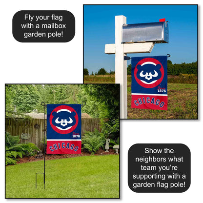 Chicago Baseball Retro Vintage Throwback Double Sided Garden Flag