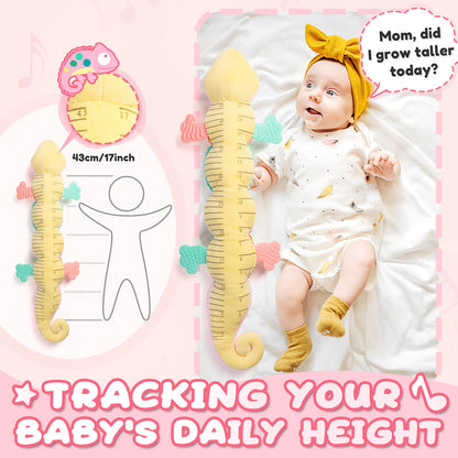AWOTOY Baby Toys Sensory Musical Stuffed Animal Activity Soft Infant Toys 0-6-12 Month with Multi-Sensory Crinkle,Rattles&Textures,Baby Girl Toys Easter Gifts Newborn Tummy Time Easter Basket Stuffer