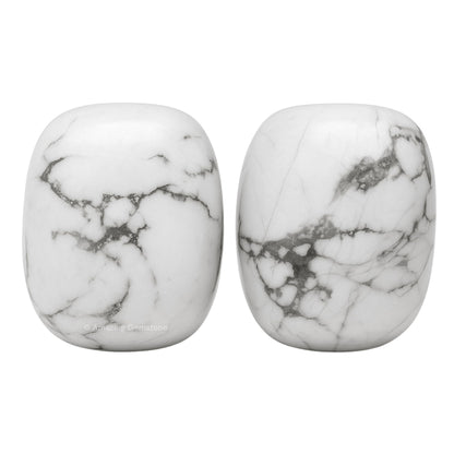 Amazing Gemstone Howlite Crystal Tumbled Stones Polished Rocks - Natural Gem Stones for Healing - DIY Crystals for Protection (1 Piece)