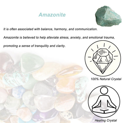 Amazonite Raw Crystals, Large 1.25-2.0" Healing Crystals Natural Rough Stones Crystal for Tumbling, Cabbing, Fountain Rocks, Decoration, Polishing, Wire Wrapping, Wicca & Reiki