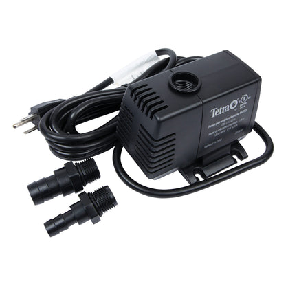 TetraPond Water Garden Pump, Powers Waterfalls/Filters/Fountain Heads,Black,50 to 500 Gallons