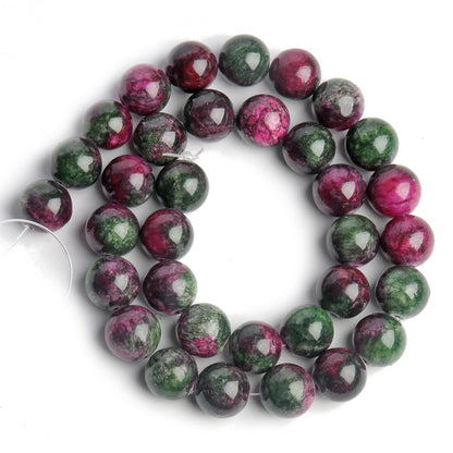 Yochus 50pcs 8mm Mixed Persian Jade Energy Healing Round Bulk Gemstone Beads for Jewelry Making Bracelet Necklace Earring DIY
