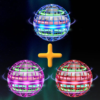 Tikduck 1 Pack Blue/Red/Pink Flying Orb Ball, 2025 Cool Stuff Christmas Birthday Toy Gift, for Kids Age 6 7 8 9 10
